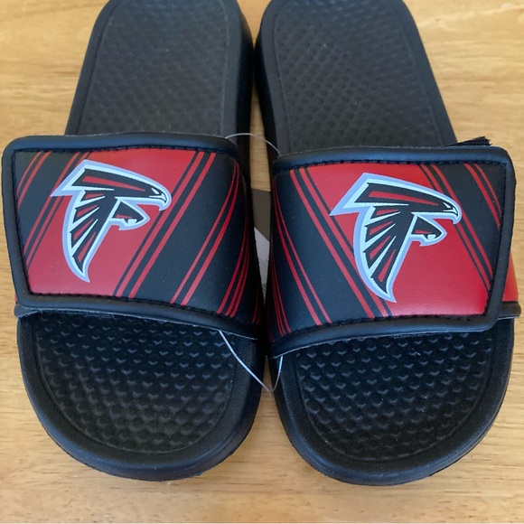Atlanta Falcons Boys Unisex NFL Deluxe Foam Sport Slide Sandals Youth 11/12 NWT - Picture 5 of 12